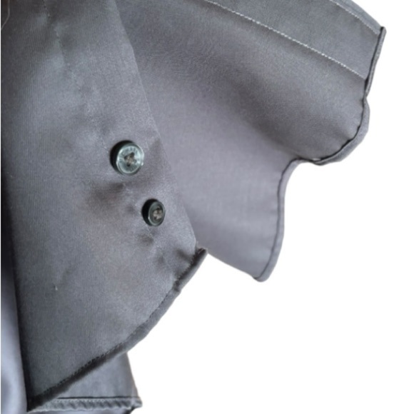 NEW Michael Kors No Iron Gray Button Down Shirt Size 20 34/35 Long Sleeve Shirt - Picture 5 of 6